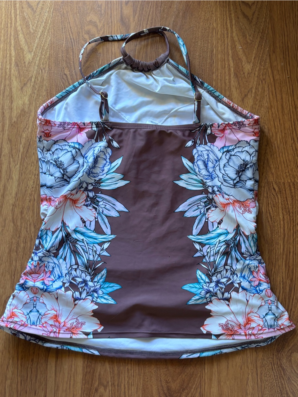 VENUS Floral Halter Two Piece Swimsuit in Plum - Picture 4 of 4